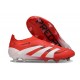 Buty adidas Predator Elite Laceless FG Czerwony Biały Czarny