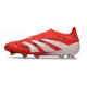 Buty adidas Predator Elite Laceless FG Czerwony Biały Czarny