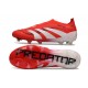 Buty adidas Predator Elite Laceless FG Czerwony Biały Czarny