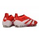 Buty adidas Predator Elite Laceless FG Czerwony Biały Czarny