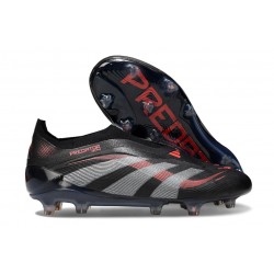 Buty adidas Predator Elite Laceless FG Czarny Wilczy Czerwony