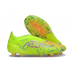Buty adidas Predator Elite Laceless FG Zielony Czerwony