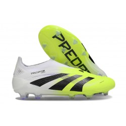 Buty adidas Predator Elite Laceless FG Biały Czarny Zawistny