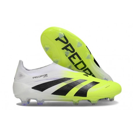 Buty adidas Predator Elite Laceless FG Biały Czarny Zawistny