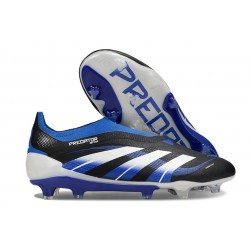 Buty adidas Predator Elite Laceless FG Czarny Niebieski Biały