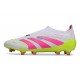 Buty adidas Predator Elite Laceless FG Biały Różowy Zawistny