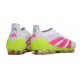Buty adidas Predator Elite Laceless FG Biały Różowy Zawistny