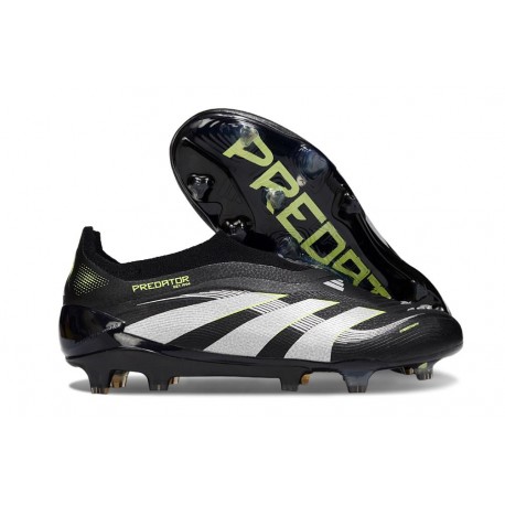 Buty adidas Predator Elite Laceless FG Czarny Biały Zawistny