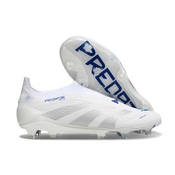 Buty adidas Predator Elite Laceless FG Biały Wilczy Niebieski