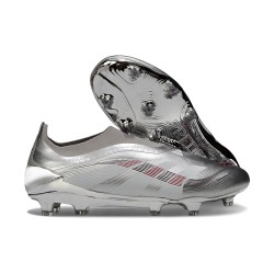 Buty adidas Predator Elite Laceless FG Srebro Szary