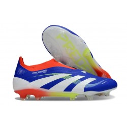 Buty adidas Predator Elite Laceless FG Niebieski Biały Czerwony