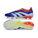 Buty adidas Predator Elite Laceless FG Niebieski Biały Czerwony