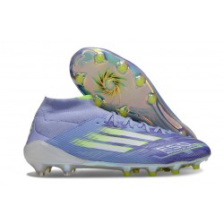 Korki Pilkarskie Adidas F50 Elite Mid FG Fioletowy Biały Zawistny