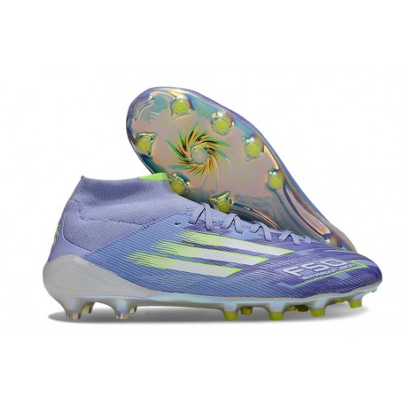 Korki Pilkarskie Adidas F50 Elite Mid FG Fioletowy Biały Zawistny