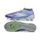 Korki Pilkarskie Adidas F50 Elite Mid FG Fioletowy Biały Zawistny