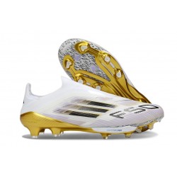 Korki Piłkarskie adidas F50+ LL FG Biały Czarny Złoto