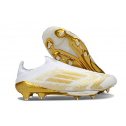 Korki Piłkarskie adidas F50+ LL FG Biały Złoto