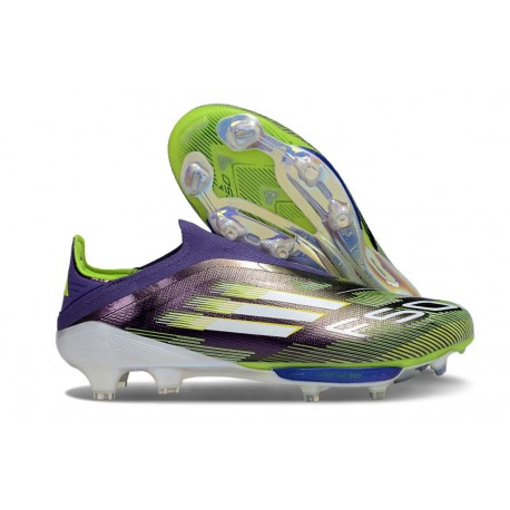 Korki Piłkarskie adidas F50+ LL FG Fioletowy Biały Zawistny 