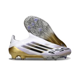 Adidas F50 Elite LL FG Buty Biały Czarny Złoto