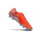 Nike Tiempo Legend 10 Elite FG Pomarańczowy Biały