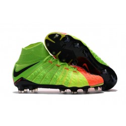 Tanie Buty piłkarskie Nike Hypervenom Phantom 3 DF FG Elektryczny Zielony Czarny Hyper Pomaranczowy