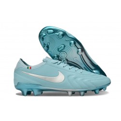 Nike Tiempo Legend 10 Elite FG Ronaldo Niebieski Srebro