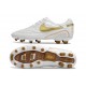 Nike Tiempo Legend 10 Elite FG Ronaldo Biały Złoty
