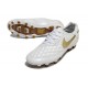 Nike Tiempo Legend 10 Elite FG Ronaldo Biały Złoty