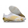 Adidas F50 Elite Laceless FG Biały Złoto