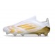 Adidas F50 Elite Laceless FG Biały Złoto