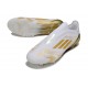 Adidas F50 Elite Laceless FG Biały Złoto