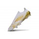 Adidas F50 Elite Laceless FG Biały Złoto