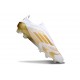 Adidas F50 Elite Laceless FG Biały Złoto