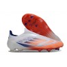 Adidas F50 Elite Laceless FG Biały Czerwony Niebieski