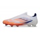 Adidas F50 Elite Laceless FG Biały Czerwony Niebieski