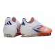 Adidas F50 Elite Laceless FG Biały Czerwony Niebieski