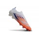 Adidas F50 Elite Laceless FG Biały Czerwony Niebieski