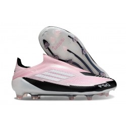 Adidas F50 Elite Laceless FG Różowy Czarny Biały