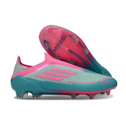 Adidas F50 Elite Laceless FG X Messi Niebieski Różowy
