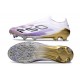 Adidas F50 Elite Laceless FG Biały Fioletowy Czarny