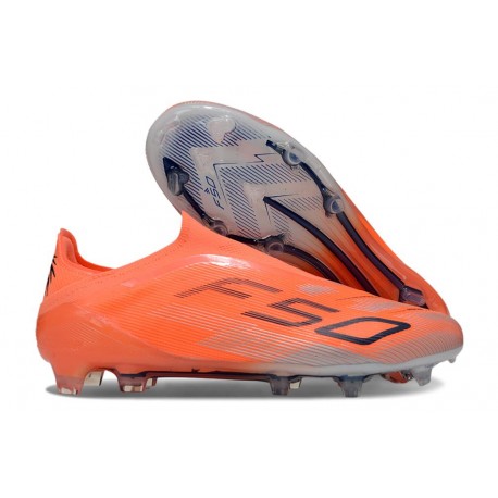 Adidas F50 Elite Laceless FG Pomarańczowy Czarny