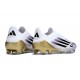 Adidas F50 Elite Laceless FG Vit Svart Guld
