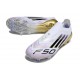 Adidas F50 Elite Laceless FG Vit Svart Guld