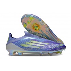 Adidas F50 Elite Laceless FG Fioletowy Biały