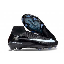 Buty Piłkarskie Nike Mercurial Superfly X Elite FG Czarny Niebieski