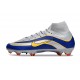 Buty Nike Mercurial Superfly X Elite FG Srebro Niebieski Zawistny