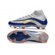Buty Nike Mercurial Superfly X Elite FG Srebro Niebieski Zawistny
