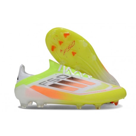 Buty piłkarskie korki męskie adidas F50 Elite FG Zawistny Biały Czarny