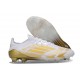Buty piłkarskie korki męskie adidas F50 Elite FG Biały Złoto