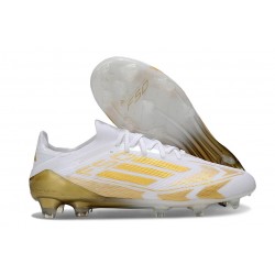 Buty piłkarskie korki męskie adidas F50 Elite FG Biały Złoto